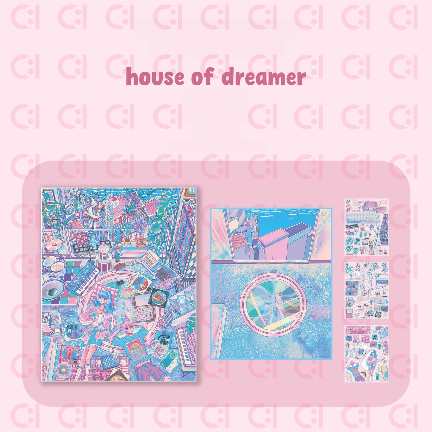 Workshop of Imagination 3D Sticker | 2 Cute Miniature Scenes