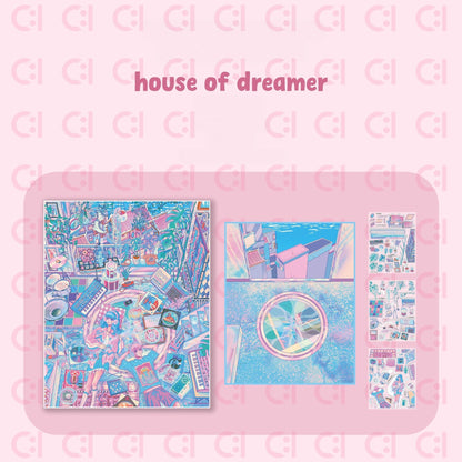 Workshop of Imagination 3D Sticker | 2 Cute Miniature Scenes
