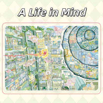 Leaflets 3D Sticker | 4 Cute Miniature Scenes