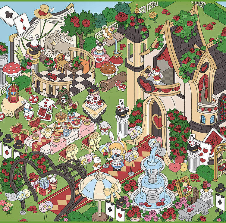 Fairy Tale 3D Sticker | 2 Cute Miniature Scenes