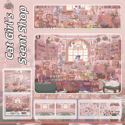 Dreamy Days 3D Sticker | 4 Cute Miniature Scenes