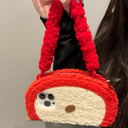 Red Apple Fluffy Phone Case