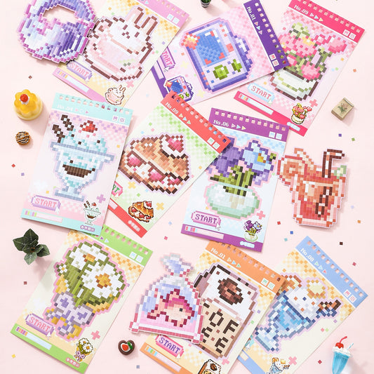 Pixel Bead Game Machine 3D Sticker Book