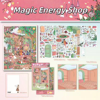 Curious Cures 3D Sticker | 4 Cute Miniature Scenes