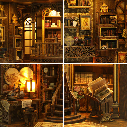Antique Book Collector's Room DIY Miniature House - English Instructions