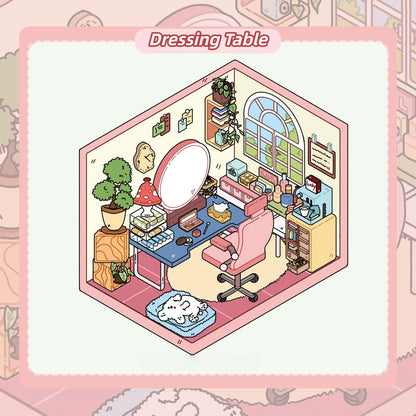Moment by the Window 3D Sticker | 3 Cute Miniature Scenes