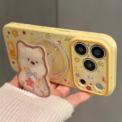 Flower Westie Wobble Magnetic Stand Acrylic Phone Case