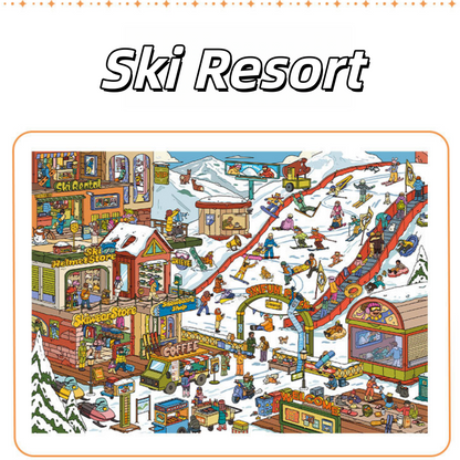Scenes of Life 3D Sticker | 5 Cute Miniature Scenes