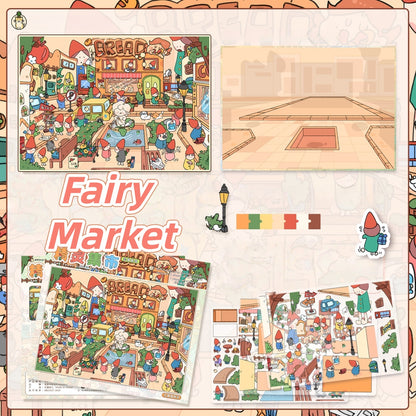 Petersburg Series 3D Sticker | 4 Cute Miniature Scenes