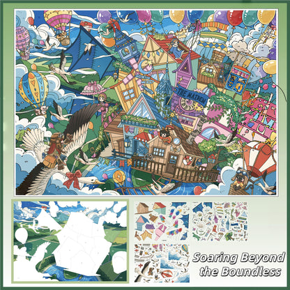 Journeys Beyond 3D Sticker | 4 Cute Miniature Scenes