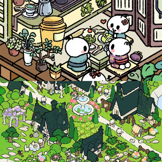 Whimsical Life 3D Sticker | 2 Cute Miniature Scenes