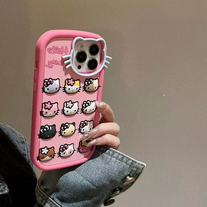 Pink Cat Silicone Phone Case