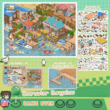 Travel Quest 3D Sticker | 5 Cute Miniature Scenes
