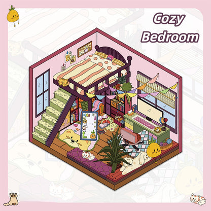 Dream House 3D Sticker | 3 Cute Miniature Scenes