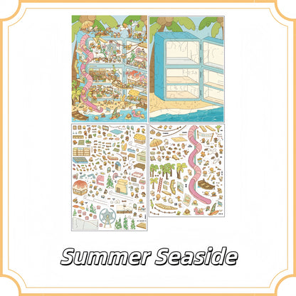 Summer Seaside 3D Sticker