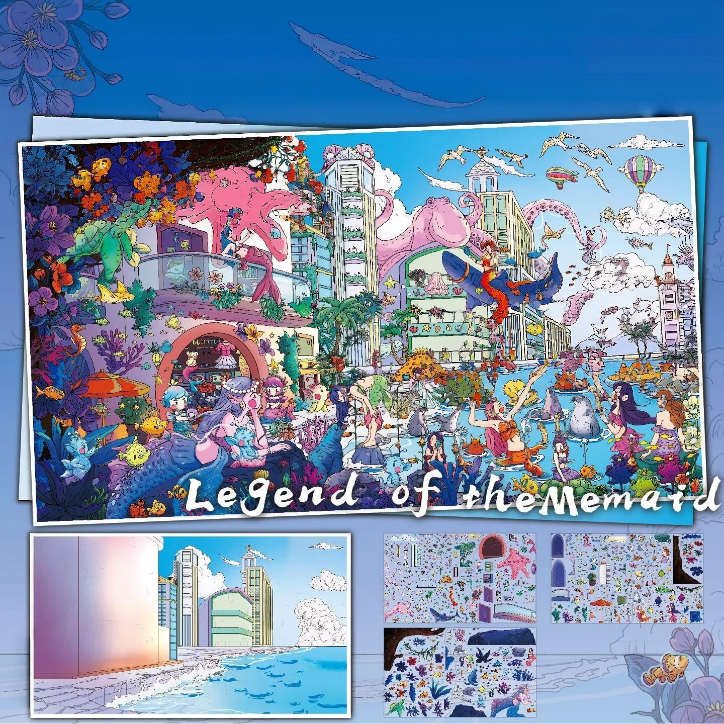 Tides of Midsummer 3D Sticker | 2 Cute Miniature Scenes