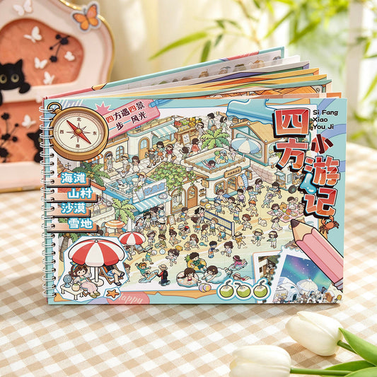 Travel Notes 3D Sticker Book