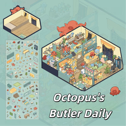 Dream Daily 3D Sticker | 2 Cute Miniature Scenes