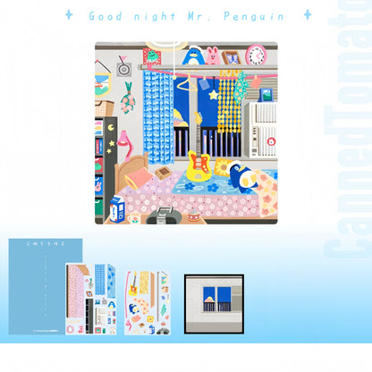 Dream in My Dreamy Room 3D Sticker | 5 Cute Miniature Scenes