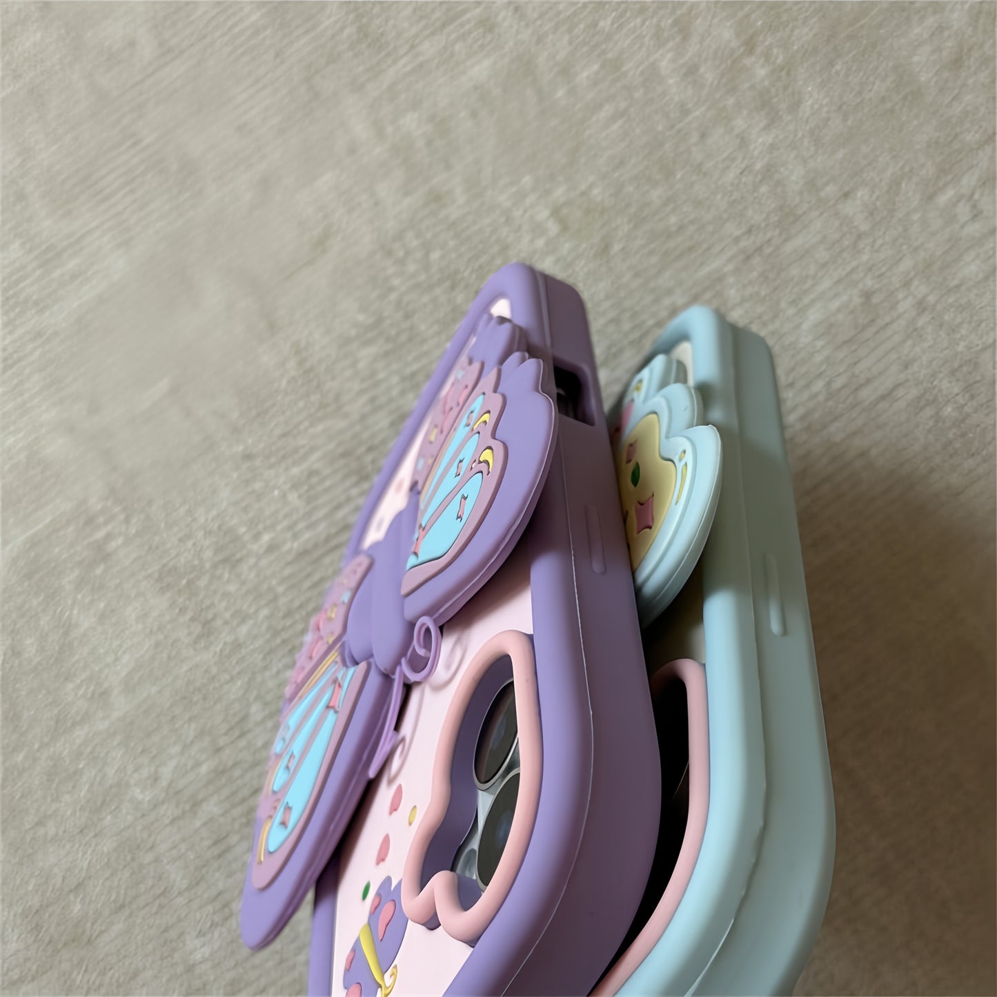 3D Butterfly Stand Silicone Phone Case