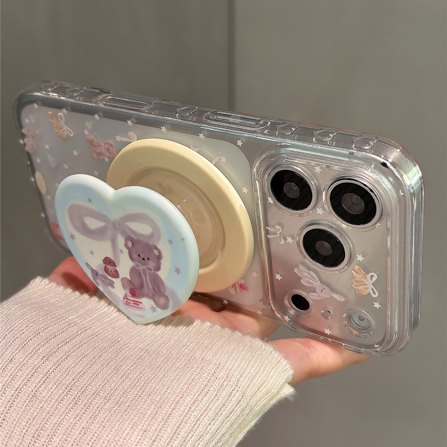 Dessert  Bear Magnetic Stand Acrylic Phone Case