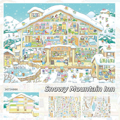 Little Days 3D Sticker | 2 Cute Miniature Scenes