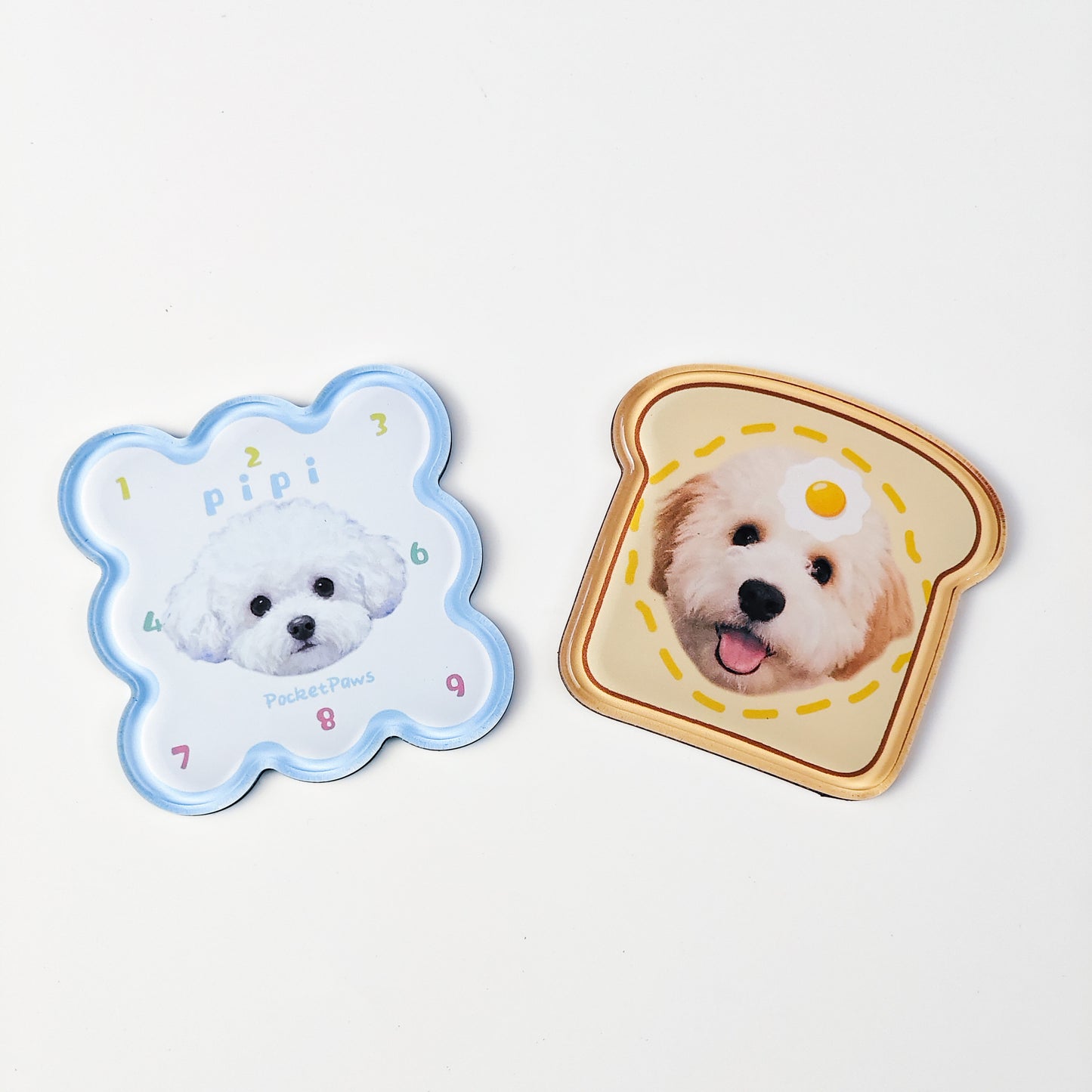 Custom Pet Photo Acrylic Bag Charm Keychain