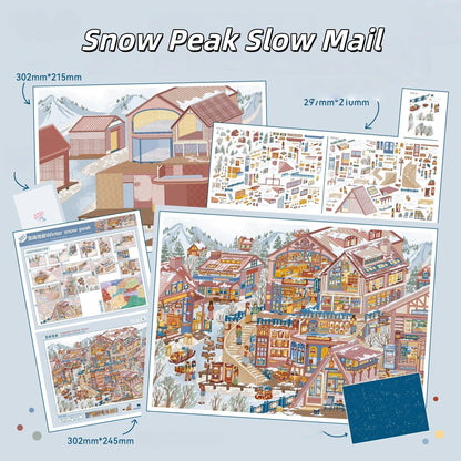 Seasonal Whispers 3D Sticker | 4 Cute Miniature Scenes