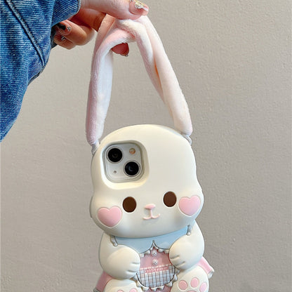 Long-Eared Rabbit Silicone Phone Case