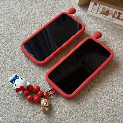 Cat Retro Brick Phone Silicone Phone Case