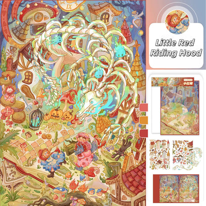 Paperfairy Tale 3D Sticker | 2 Cute Miniature Scenes