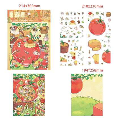 Tomato House 3D Sticker