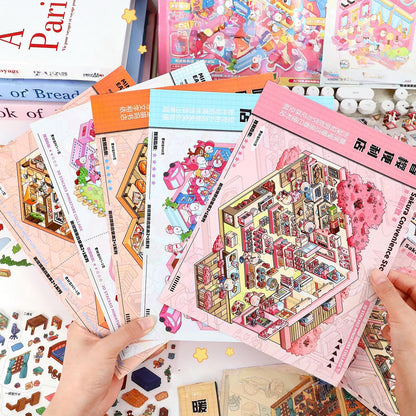 Cute Pet Shop 3D Sticker Book