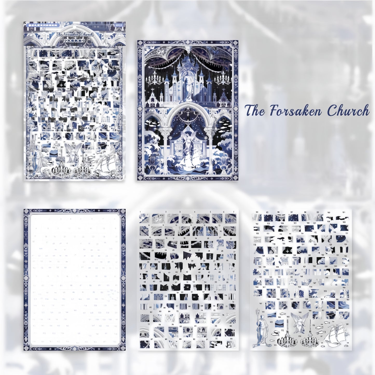 Gilded Praise 3D Sticker | 3 Cute Miniature Scenes