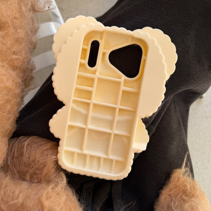 Leopard Print Cat Fluffy Phone Case