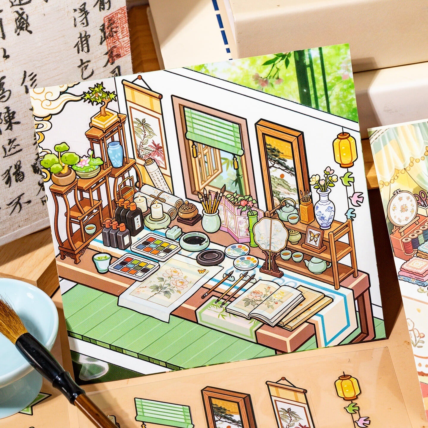 Desk Corner 3D Sticker Book