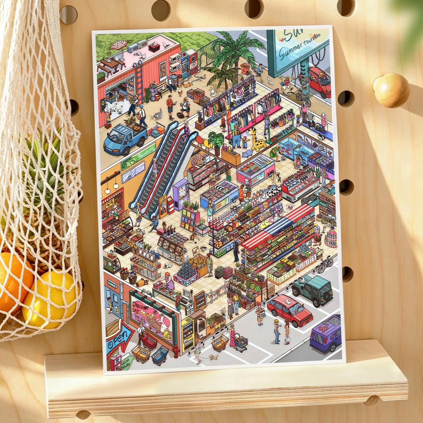 Tides & Tales 3D Sticker | 4 Cute Miniature Scenes