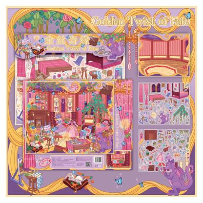 Fairy Tale 3D Sticker | 4 Cute Miniature Scenes