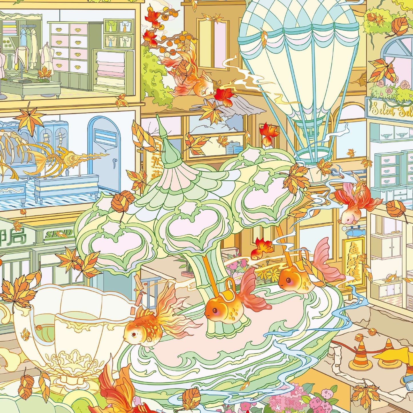 Ocean Dreams 3D Sticker | 2 Cute Miniature Scenes