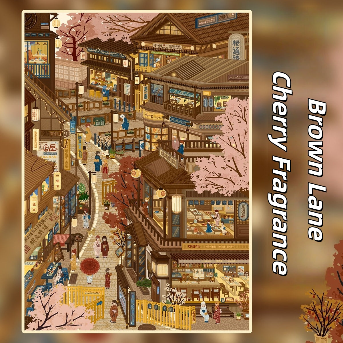 Town‘s Palette 3D Sticker | 3 Cute Miniature Scenes