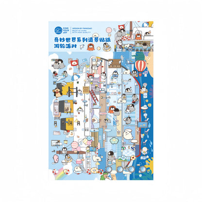 Dream Dwellings 3D Sticker | 4 Cute Miniature Scenes