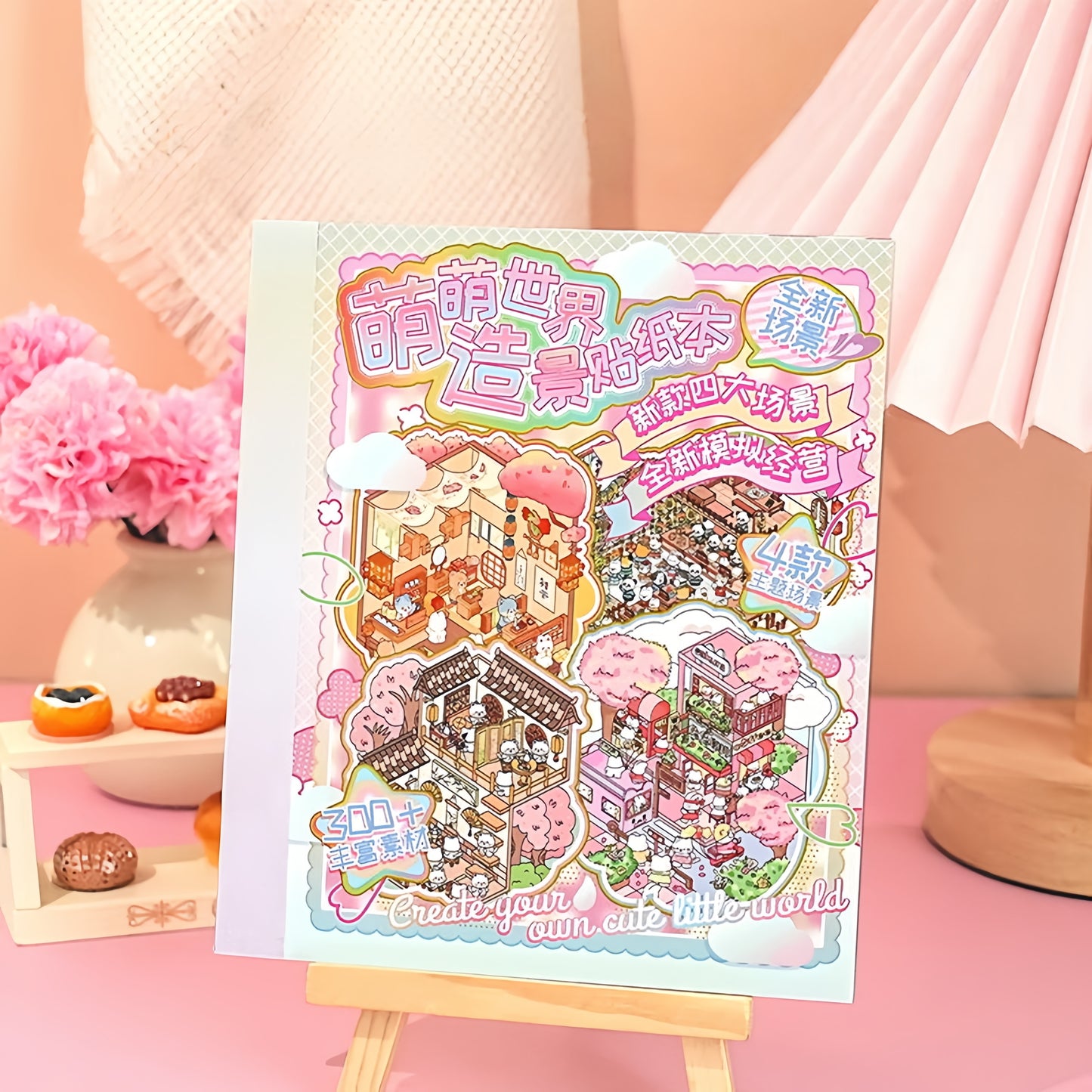 Cute World 3D Sticker Book