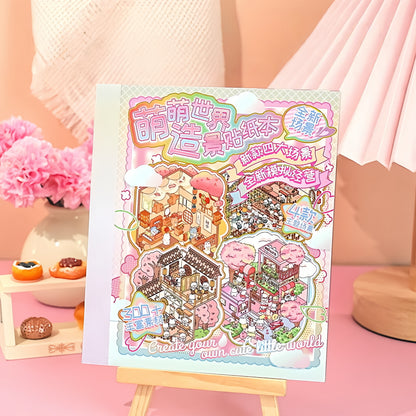 Cute World 3D Sticker Book