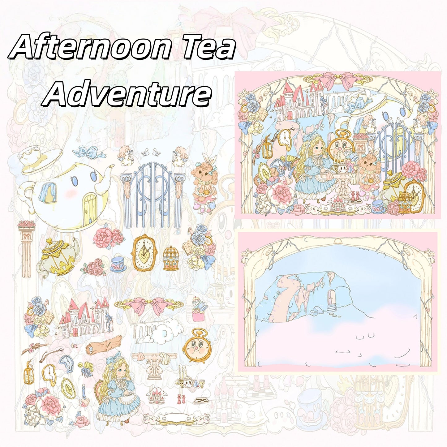 Doll Dream 3D Sticker | 5 Cute Miniature Scenes