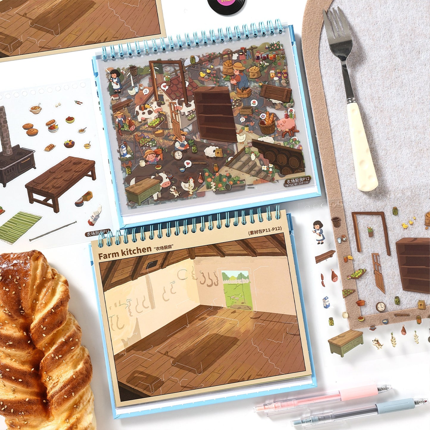 Dream Town 3D Sticker Book