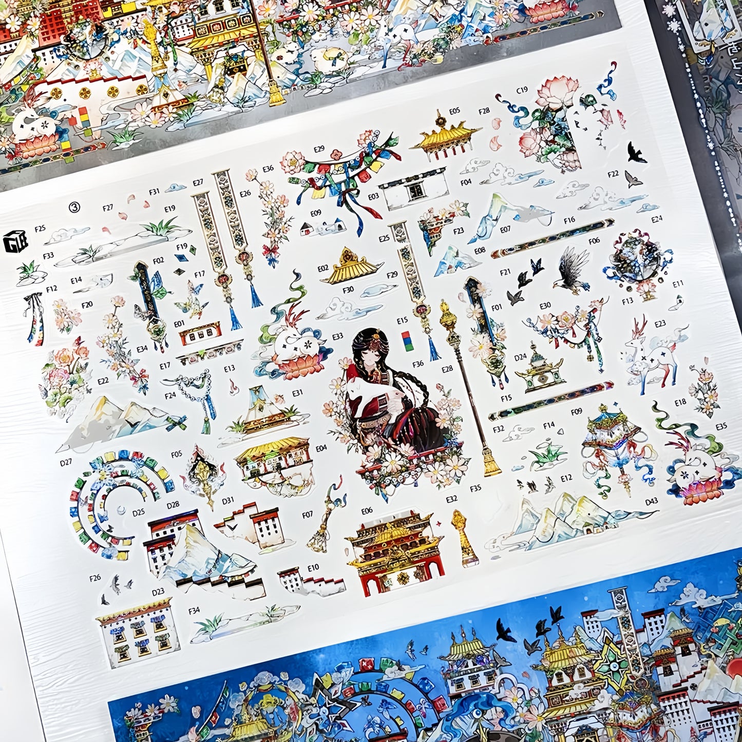 The Unreachable 3D Sticker | 2 Cute Miniature Scenes
