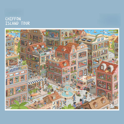 Soft World 3D Sticker | 4 Cute Miniature Scenes