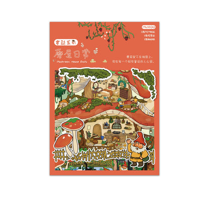 Little Folk Diaries 3D Sticker | 2 Cute Miniature Scenes
