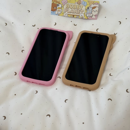 Anime Leopard Pattern Kitty Silicone Phone Case