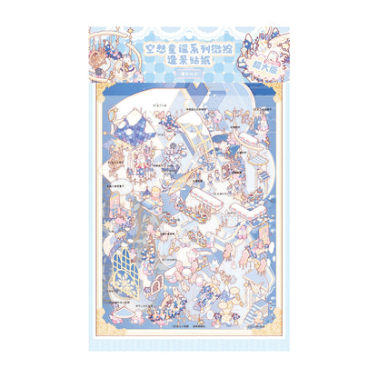Nursery Rhyme 3D Sticker | 2 Cute Miniature Scenes
